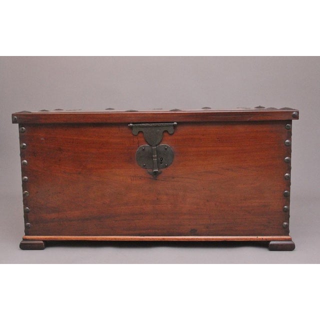 19th Century Anglo Indian Mahogany Blanket Chest, 1840s For Sale - Image 12 of 12