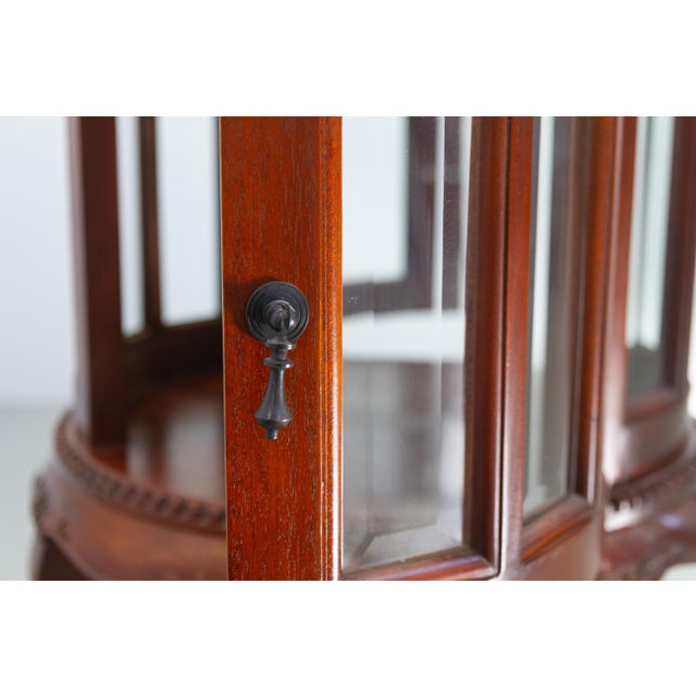 Small Round Bar Display Cabinet with Tray, 1980s For Sale - Image 17 of 18