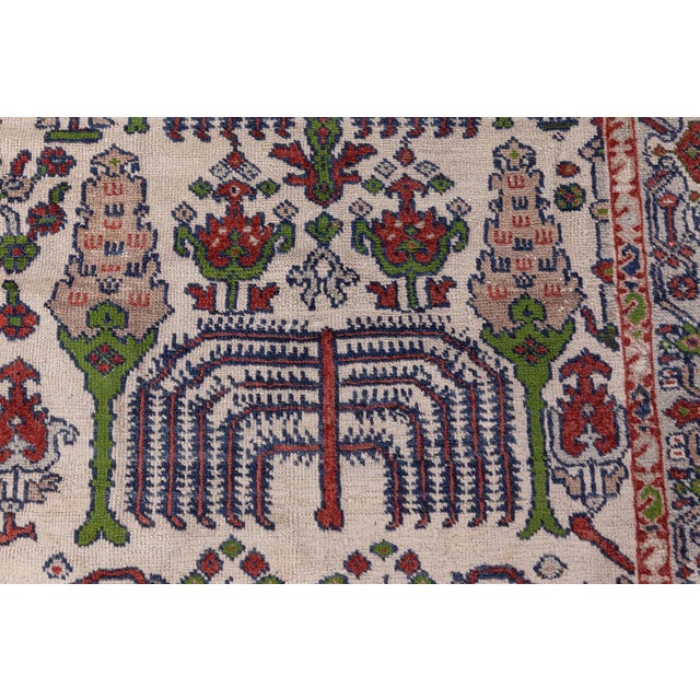 Textile 1920s Persian Sultanabad Rug For Sale - Image 7 of 8