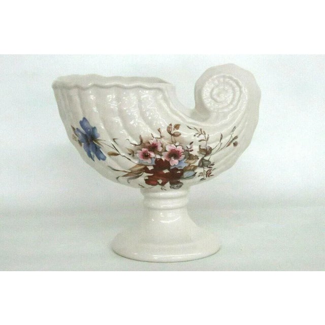 Staffordshire Fine Ceramics England Cornucopia Horn Vase For Sale In Miami - Image 6 of 11