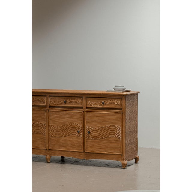 Italian Rattan Sideboard, 1970s For Sale - Image 4 of 15
