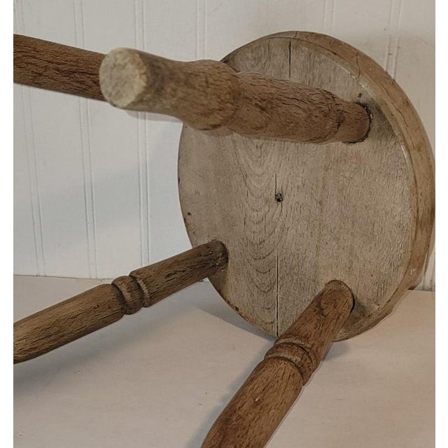 19thc Adirondack Milk Stool For Sale - Image 4 of 4