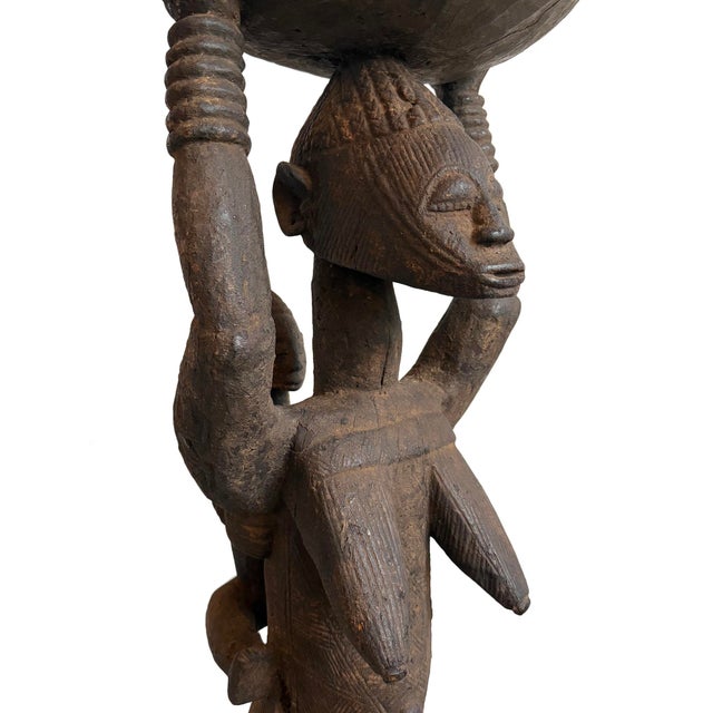 1930s Antique Old Afo Maternity Figure W/Baby For Sale - Image 5 of 10