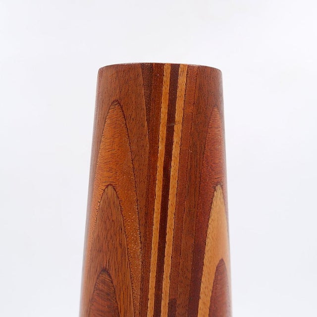 1960s Mid-Century Scandinavian Wooden Vase, 1960s For Sale - Image 5 of 16