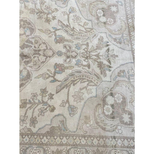 1950s Vintage Old Persian Turkeman Area Rug 4x5 For Sale In Dallas - Image 6 of 10