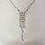 White Late 20th Century 18k White and Yellow Gold and Diamond Art Deco Style Pendant Necklace For Sale - Image 8 of 8
