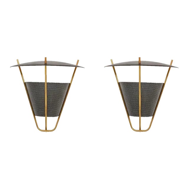 Pair of Parisian-Art Deco Lantern Sconce For Sale