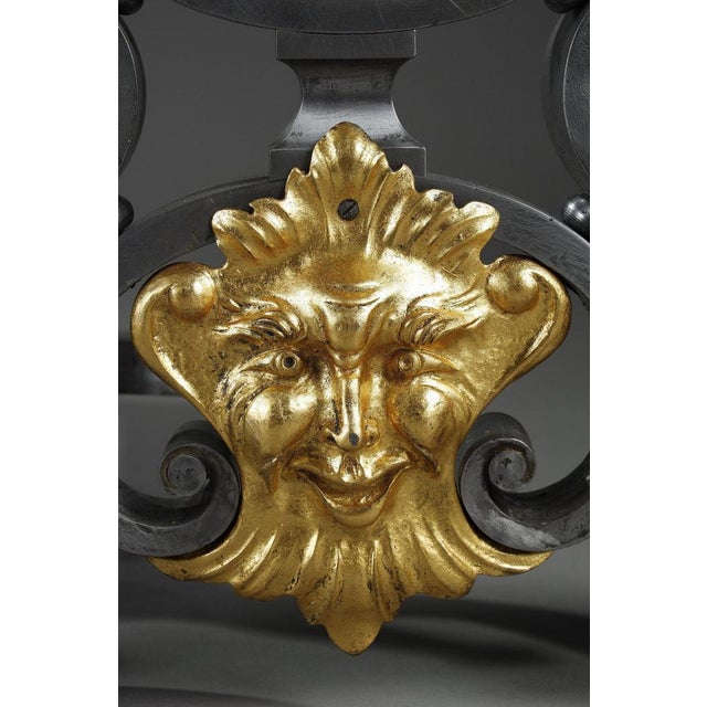 Wrought Iron Landiers, 1900, Set of 2 For Sale - Image 15 of 18