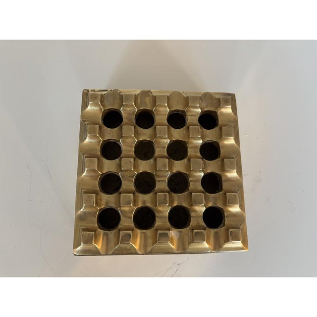 Mid-Century Modern Vintage Ultima 15 Brass Ashtray by Holger Bäckström & Bo Ljungberg, 1960s For Sale - Image 3 of 13