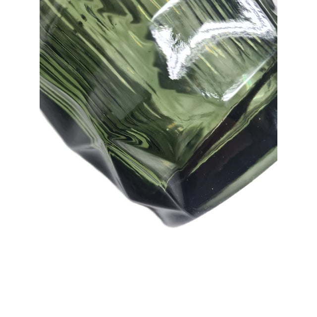 Oculus New Look Vase attributed to Jan Sylwester Drost for Ząbkowice Glassworks, 1970s For Sale - Image 9 of 17