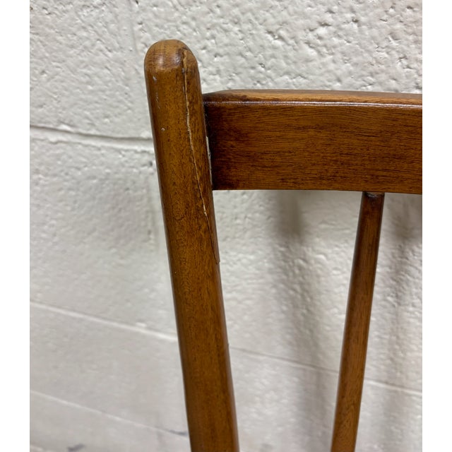 Brown Vintage Mid Century Modern MCM Conant Ball Style Dining Side Chairs - Set of 5 For Sale - Image 8 of 13