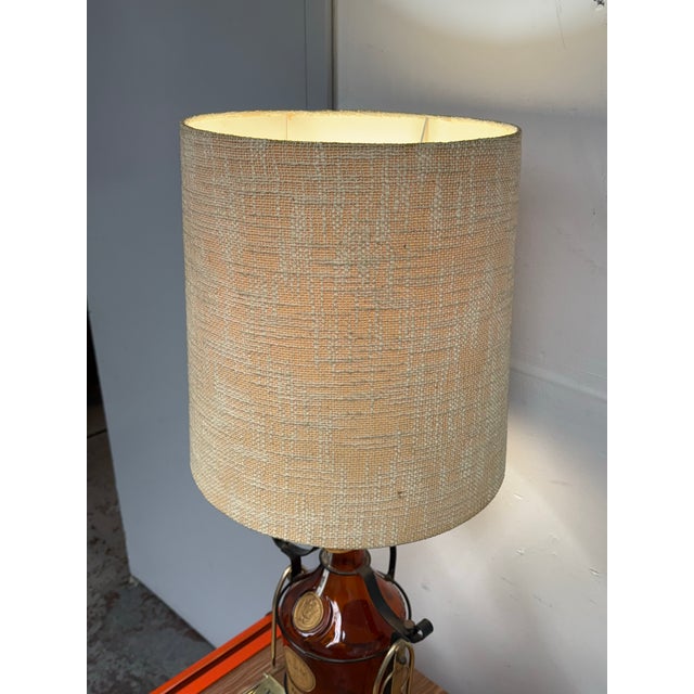 Mid-Century Modern Vintage B & B Dom Benedictine Liquor Bottle + Pour Stand Table Lamp For Sale - Image 3 of 12