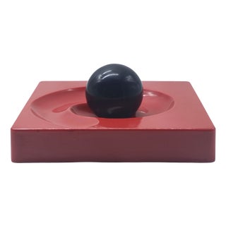 Red Spyros Ashtray by Eleonora Peduzzi Riva for Artemide, Italy, 1969 For Sale