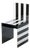 Simbolo Stripes Chair in Powder-Coated Aluminum by Altreforme For Sale