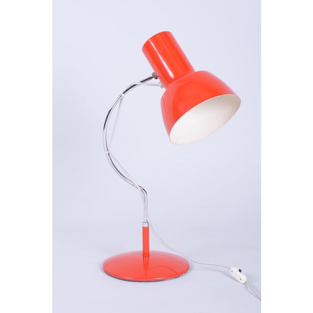 Mid-Century Modern Table Lamp in Chrome by J. Hůrka for Lidokov, Czech, 1960s For Sale - Image 11 of 11