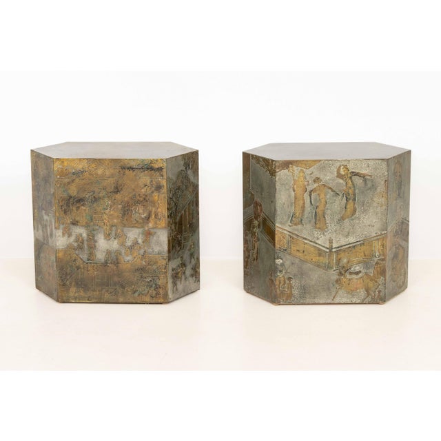 Philip & Kelvin LaVerne "Chan" Side Tables, Pair For Sale - Image 12 of 14
