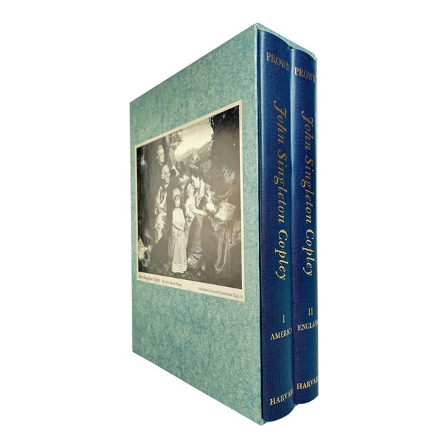 1960s Illustrated Quarto Volume Set, Jules David Prown's John Singleton Copley in America. 1738-1774 and in England 1774-1815 - 2 Books For Sale