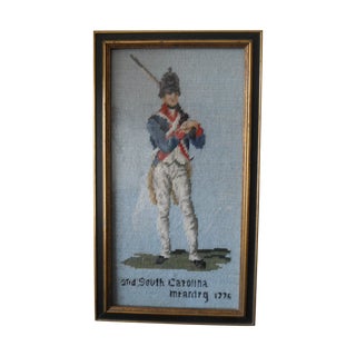 South Carolina 1776 Mountain Army Needlepoint For Sale