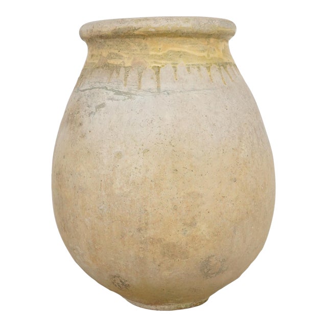 19th Century French Terra Cotta Biot Olive Jar 26.375 X 20.5 In. For Sale