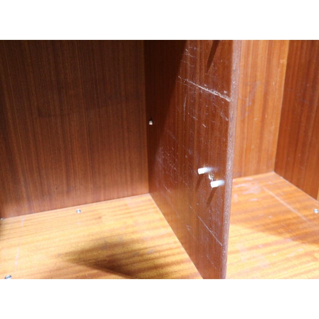 Wood Mid Century Modern Vintage Blonde Double G Plan Armoire Wardrobe For Sale - Image 7 of 15