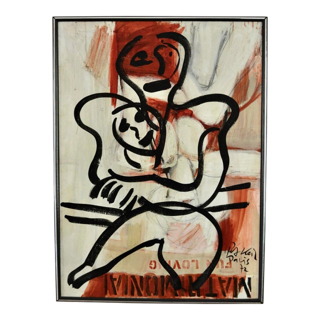 Large Scale Peter Keil Painting For Sale