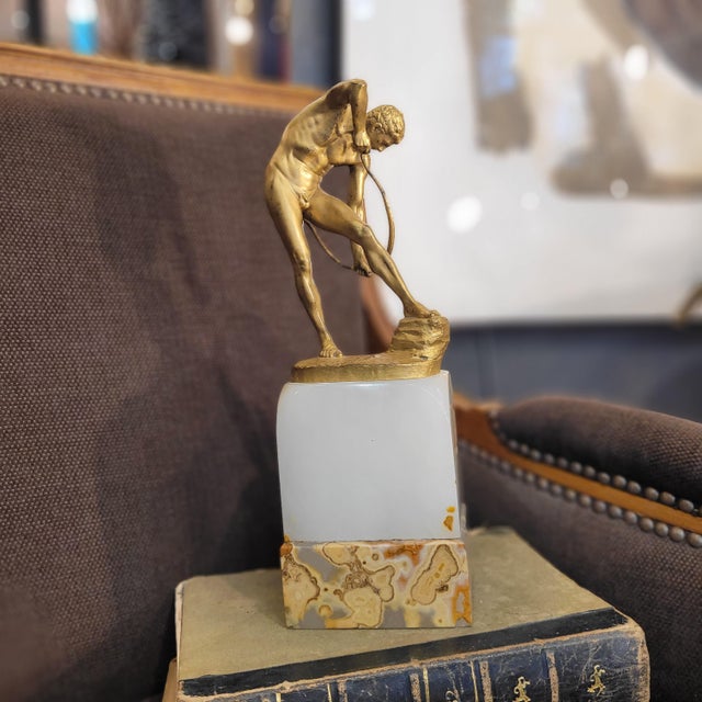 Otto Lessing, Arquero, Bronze and Onyx For Sale - Image 3 of 18