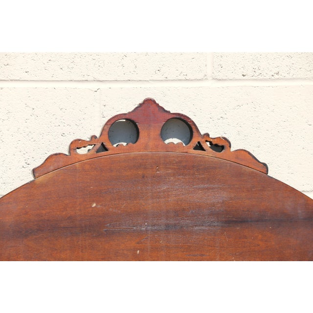 Early 20th Century Pair of Louis XV Style Hand-Painted Twin Bed Frames With Floral Marquetry For Sale - Image 16 of 18