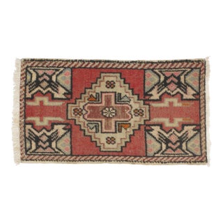 1960s Vintage Yastik Rug - 1′9″ × 3′ For Sale
