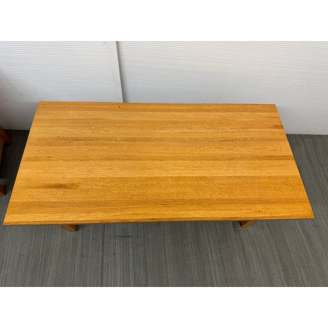 2010s Michael's Furniture Company Mission Style Oak Coffee Table For Sale - Image 5 of 16