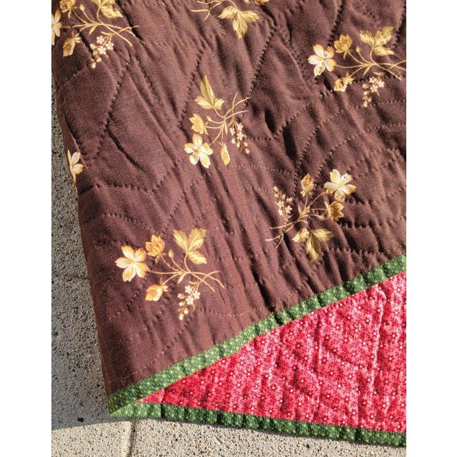 19th C Nine Patch Pennsylvania Quilt For Sale In Los Angeles - Image 6 of 9
