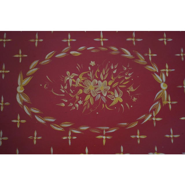 Paint Ardley Hall French Paint Decorated Tea Table For Sale - Image 7 of 12