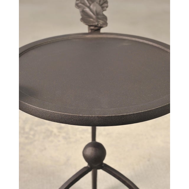 Michael Taylor Arcadia Bronzed Aluminum Garden Drinks Table For Sale - Image 11 of 18