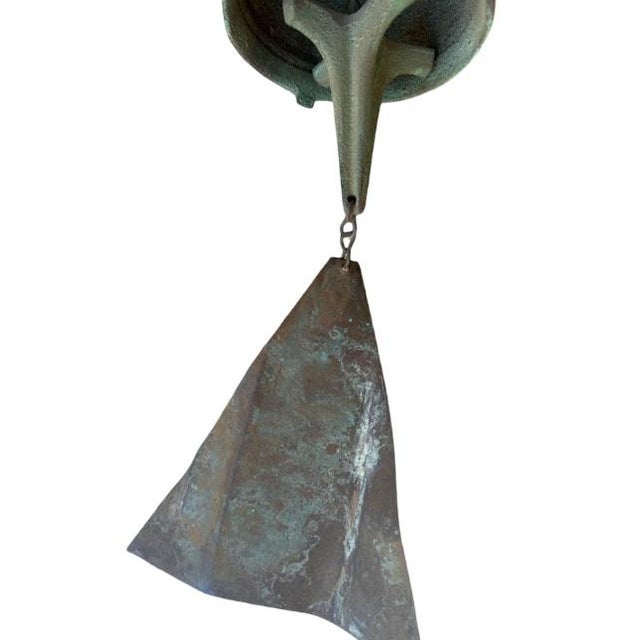 Mid 20th Century Mid 20th Century Authentic Paolo Soleri Cosanti Bronze Wind Bell With Stamped Maker's Mark For Sale - Image 5 of 9