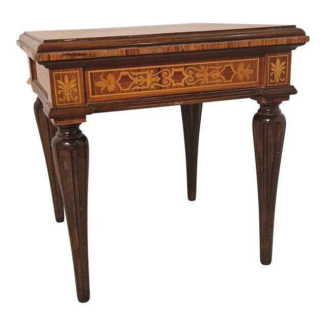 Louis XVI Style Inlaid Coffee Table, 1980s For Sale - Image 3 of 6