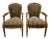 Pair of French Louis XVI Giltwood Armchairs With Leopard Upholstery For Sale