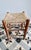 Vintage Low Wooden Stool with Woven Straw Seat, 1980s For Sale - Image 4 of 8
