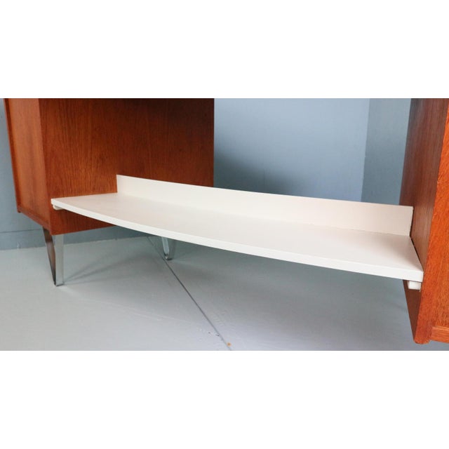 Boomerang Desk with Triangle Legs by Cees Braakman for Pastoe, 1950s For Sale - Image 13 of 18