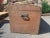 Wood Antique Wood Travel Trunk - Primitive Wooden Storage Chest For Sale - Image 7 of 12