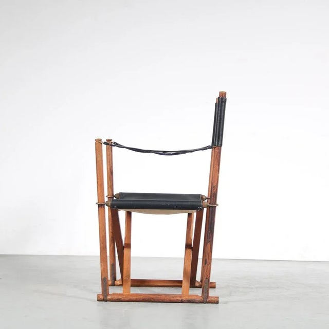 MK16 Safari Chair by Mogens Koch, Denmark, 1930s For Sale - Image 5 of 10