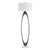 Stone Sonic Open Oval Floor Lamp For Sale - Image 7 of 11