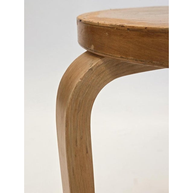 Artek Vintage Stool by Alvar Aalto for Artek, Finland, 1950s For Sale - Image 4 of 11
