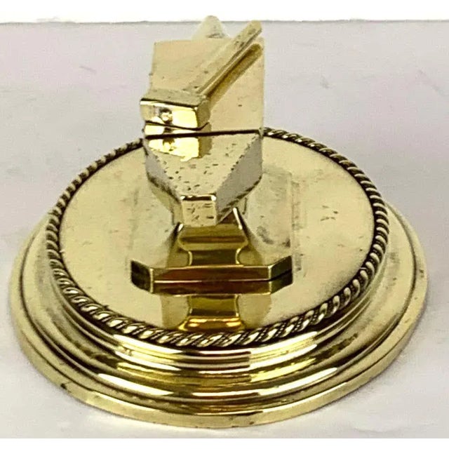 19th Century 19th Century Antique English Brass Anvil Matchstrike For Sale - Image 5 of 13