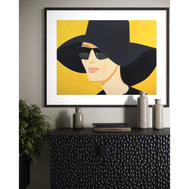 Alex Katz Black Hat Poster Accompanied by a Certificate of Authenticity (Issued by Moderne Art Gallery) Material: High-...