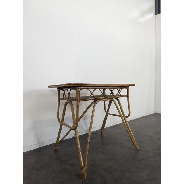 Bamboo and Rattan Desk For Sale - Image 5 of 6