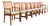 Vintage Folke Ohlsson for Dux Swedish Mid Century Modern Teak Dining Chairs For Sale