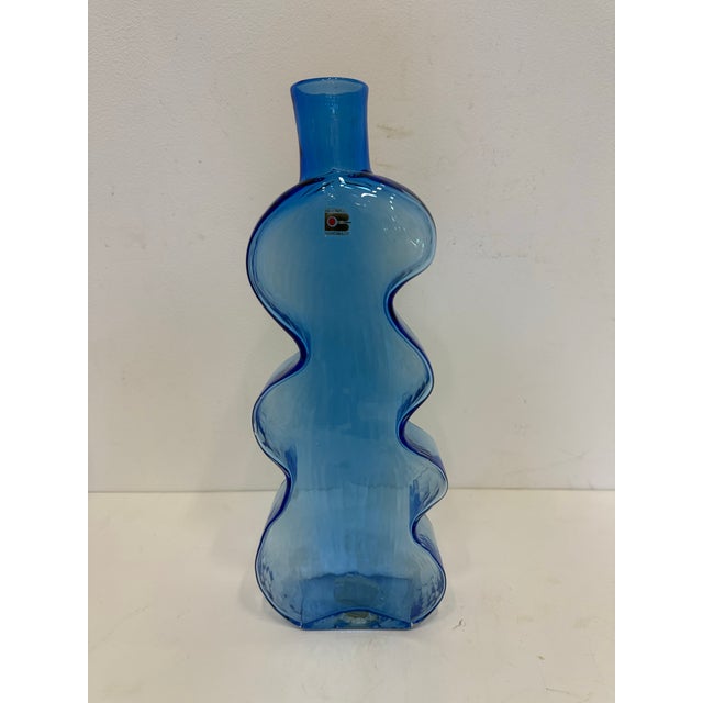 Vintage Blenko Glass Puzzle Wiggle Vase For Sale In Miami - Image 6 of 10