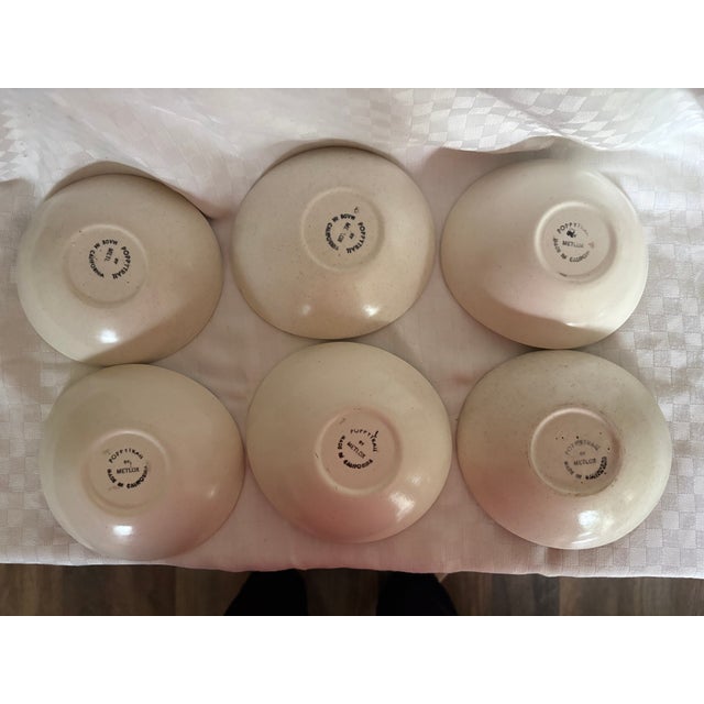 1950s Metlox Poppytrail Bowls in the Confetti Pattern - Set of 6 For Sale - Image 9 of 13