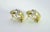 1950s The Bekans: Ladies 14K Two Tone Huggie Style Earrings set with Diamonds, 2 Pieces For Sale - Image 5 of 9