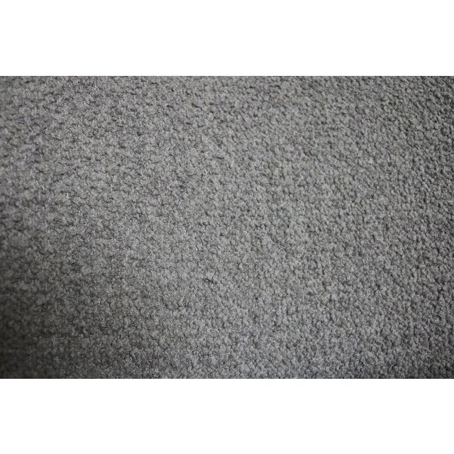 Black Vintage German Cocktail Chair in Green Boucle, 1950 For Sale - Image 8 of 9