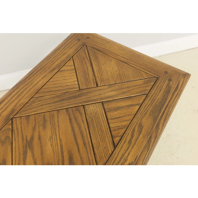 Romweber Rom Weber Viking Oak Carved Console Sofa Table For Sale - Image 4 of 12